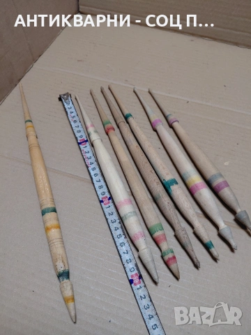 Комплект Соц Стари Вретена За Прежда. НОМЕР 1653., снимка 9 - Антикварни и старинни предмети - 54072797