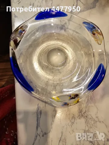Италианска стъклена купа Murano