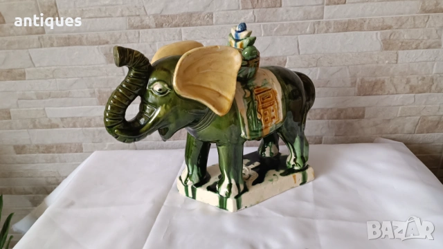 Керамичен слон - Китайски Фън Шуй - 30/24, снимка 6 - Антикварни и старинни предмети - 53955522