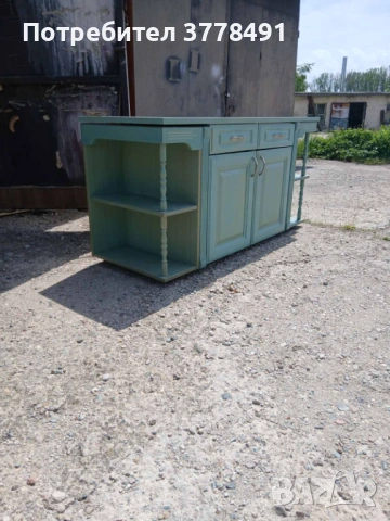 Красив зелен кухненски шкаф, снимка 9 - Шкафове - 54319154
