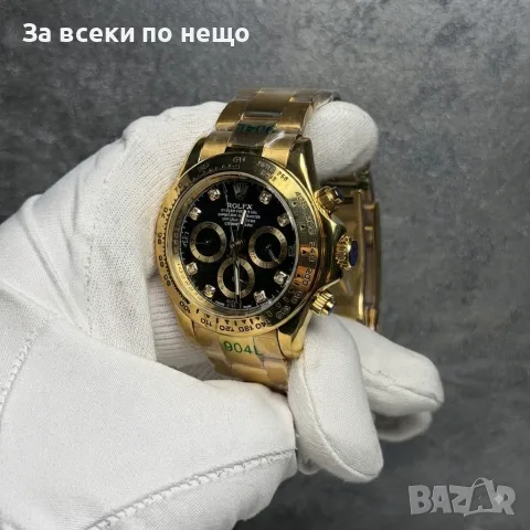 Rolex Daytona Мъжки Златен Часовник С Автоматичен Механизъм Код Chronolux65, снимка 2 - Мъжки - 55650452