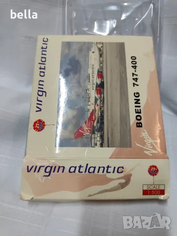 Колекционерски метален модел Boeing 747-400 Virgin Atlantic (Мащаб 1:500) – Юбилейно издание , снимка 7 - Антикварни и старинни предмети - 55461129