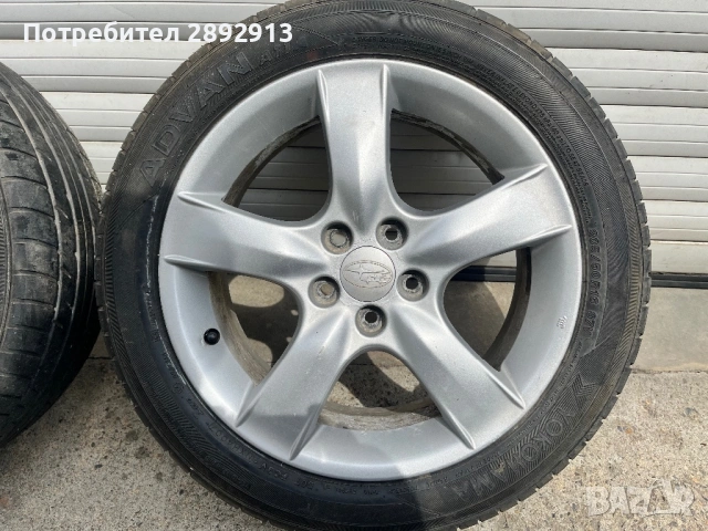 Джанти субару 5х100 16”, снимка 5 - Гуми и джанти - 54295977