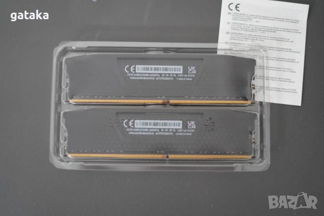 Corsair VENGEANCE 64GB (2x32GB) DDR5 6600MHz - Неползвана Рам Памет (cmk64gx5m2b6600c32), снимка 4 - RAM памет - 55160954