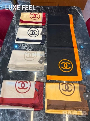 Gucci 🔥 Chanel 🔥 Hermes 🔥Goyard 🔥Копринени Шалове , снимка 15 - Шалове - 54946469