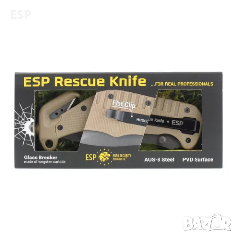 Тактически спасителен нож ESP RK-01, снимка 8 - Ножове - 55570114