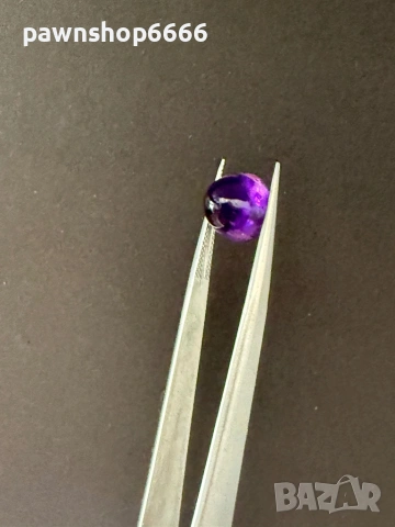 Естествен аметист кабошон – 5.785 ct – Наситен виолетов цвят, снимка 7 - Други - 54845634