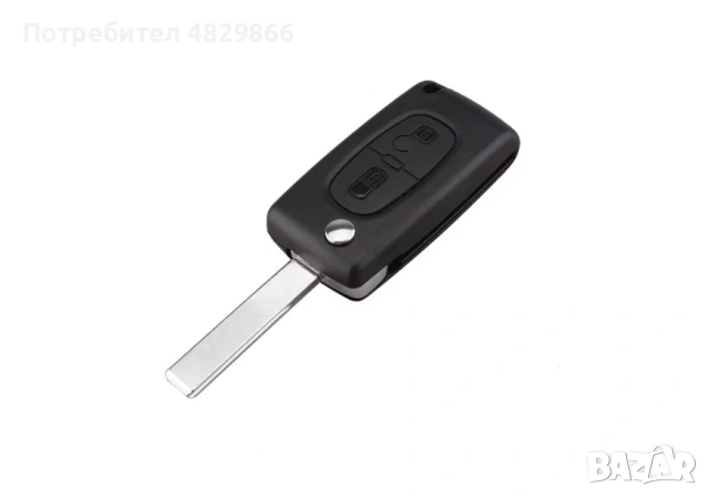 Кутийка за ключ с 2 бутона CITROEN & PEUGEOT, HU83, CE0536, снимка 2 - Части - 54621244