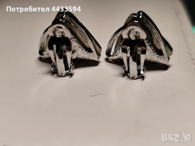 Дамски обеци с кристали , снимка 2 - Обеци - 55600101