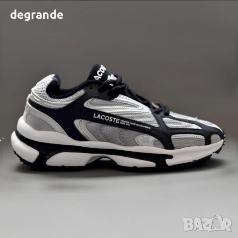  👟Маратонки Lacoste L003 2K24 - Сиво и Черно, снимка 2 - Маратонки - 54751656