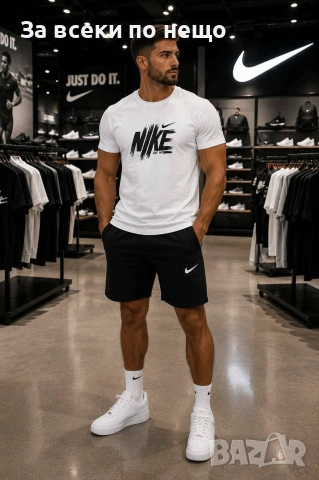 Nike Мъжки Летен Екип👕🩳Мъжки Къс Комплект Найк - 2 Налични Цвята Kод B470, снимка 3 - Спортни дрехи, екипи - 55083388