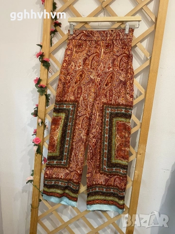 Прав сатенен панталон на Zara, снимка 4 - Панталони - 54359718