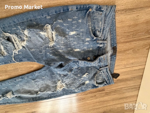Zara Man накъсани дънки 34, снимка 2 - Дънки - 54493499