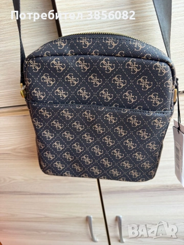 Продавам оригинално кожени мъжки чанти за през рамо – Calvin Klein и GUESS – чисто нови. , снимка 7 - Чанти - 54658541