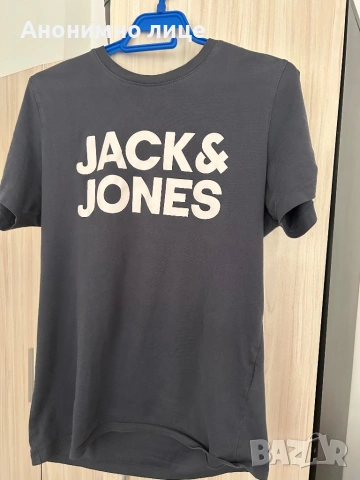Мъжка тениска Jack & Jones-Тъмносива
