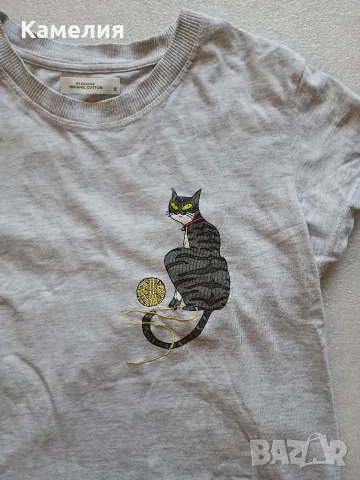 Тениска с котка от Reserved , снимка 2 - Тениски - 55502686