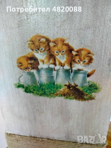 Котешка катерушка ПДЧ, ръчна декорация, УНИКАТ, снимка 7 - За котки - 54490982