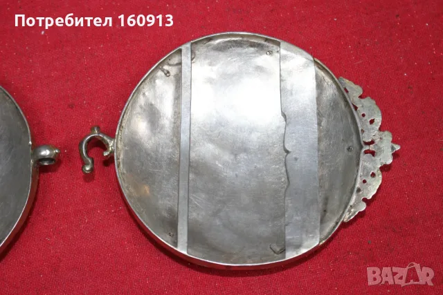 Автентични старинни сребърни пафти с позлата., снимка 12 - Антикварни и старинни предмети - 55422910