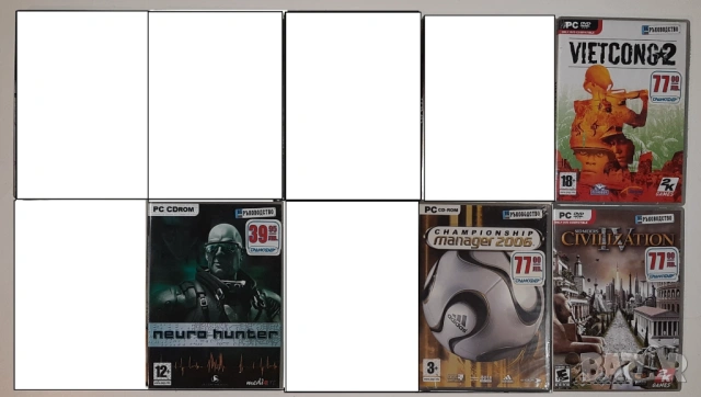 Игри за компютър, PC games, Оригинални игри за PC DVD/CD от 1 до 5 €