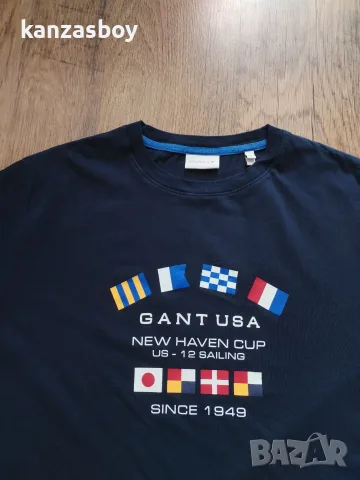 gant - страхотна мъжка тениска КАТО НОВА 2XL, снимка 3 - Тениски - 55381439