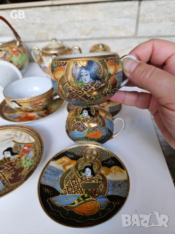 Антикварни японски сервизи за чай и кафе, снимка 13 - Антикварни и старинни предмети - 54811262