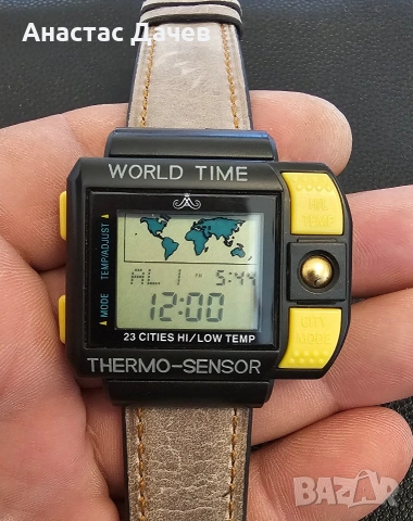 Винтидж часовник MEISTER ANKER - WORLD TIME -THERMO SENSOR, снимка 9 - Мъжки - 54321082