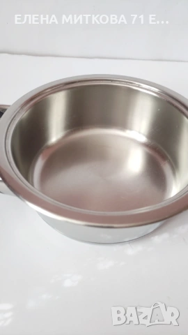 АМС швейцарски масивни тенджерки от стомана с двойно дъно- с термо капаци, снимка 10 - Съдове за готвене - 54184275