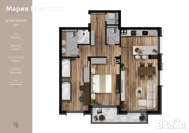 🏡 НОВО ПРЕДЛОЖЕНИЕ ОТ АГЕНЦИЯ ЗА НЕДВИЖИМИ ИМОТИ „МАРИЯ ГРУП 2021“ 🏡, снимка 6 - Апартаменти - 55576057