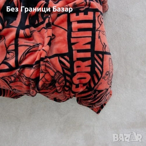 Ново Fortnite меко одеяло 100x150 см гейминг дизайн меко топло с герои за фенове идеален подарък, снимка 5 - Олекотени завивки и одеяла - 54561472