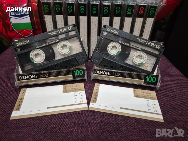 Рядко срещани качествени аудио касети DENON HD8/100 - TYPE II - хромна лента - като нови + подарък, снимка 3 - Аудио касети - 54801515