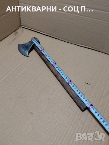 Стара Ръчно Кована Брадва Викинг 0.630кг. НОМЕР 747., снимка 12 - Антикварни и старинни предмети - 54175990