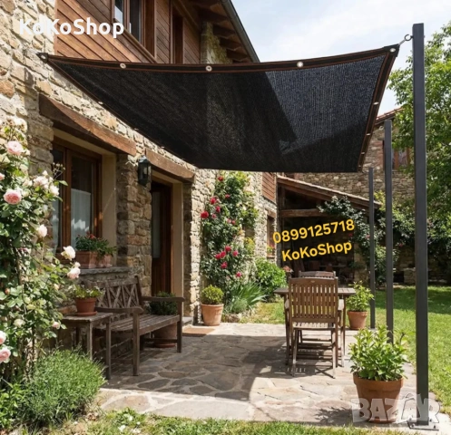 Сенник, тента -3 х 2 метра, мрежа за засенчване или визуална защита