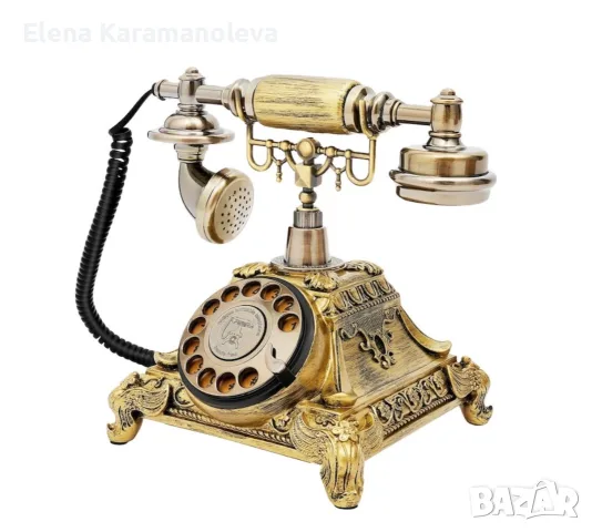 Ретро стационарен телефон с шайба