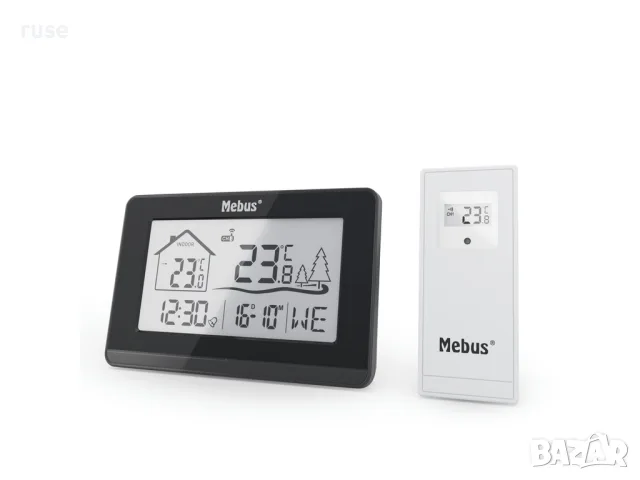 НОВИ! Климатична станция Mebus 11364 с външен сензор, снимка 3 - Други стоки за дома - 55678759