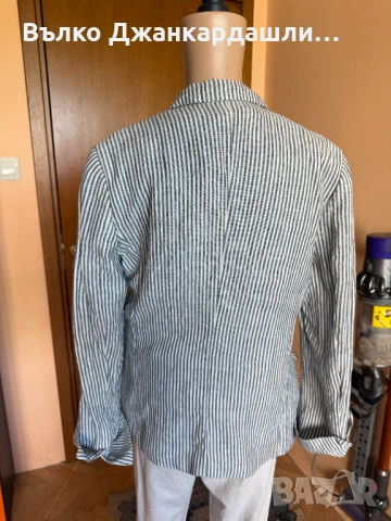 Сако райе Max Mara, 100% лен, снимка 6 - Сака - 54937793