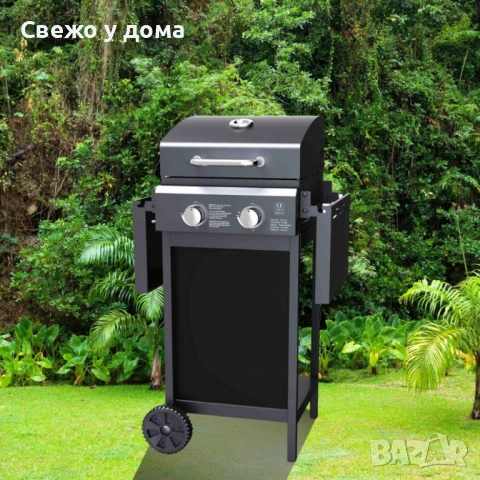 Газово барбекю Muhler с 2 горелки, 2x2.8kW, снимка 2 - Барбекюта - 54254628
