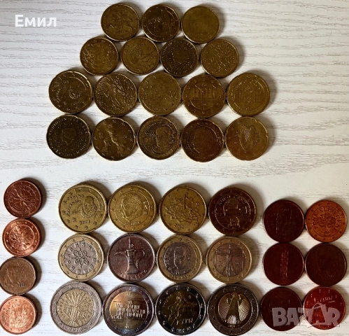 Лот от колекционерски Евро монети