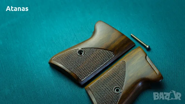 Чирени за Валтер/Walther PPK - орехови - ръчноизработени, снимка 2 - Оборудване и аксесоари за оръжия - 54100701