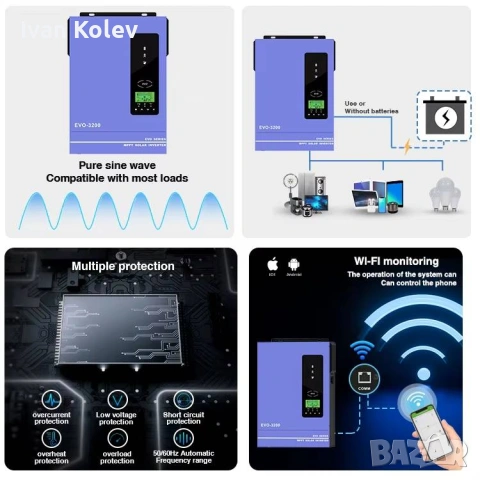 Anern - Инвертори за фотоволтаични системи 3.2kW - 4.2kW, снимка 3 - Друга електроника - 54108806