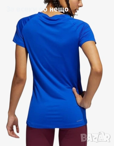 ADIDAS Performance Tee Blue Дамска Синя Тениска👚Дамска Блуза С Къс Ръкав В Син Цвят Код P2541, снимка 3 - Тениски - 54805538