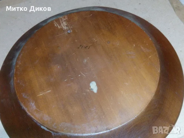 Чиния дървена за стена 10 ромба фи 235мм, снимка 4 - Декорация за дома - 55413296
