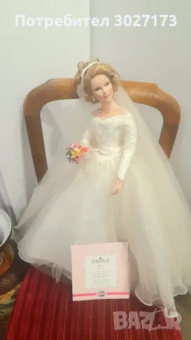 Порцеланова кукла булка Spring Promise Wedding Bride Doll на Ashton Drake , снимка 3 - Колекции - 55568444