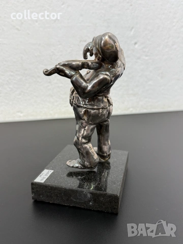 Сребърна фигура на цигулар - Zadok Arts. №8192, снимка 5 - Антикварни и старинни предмети - 55031278
