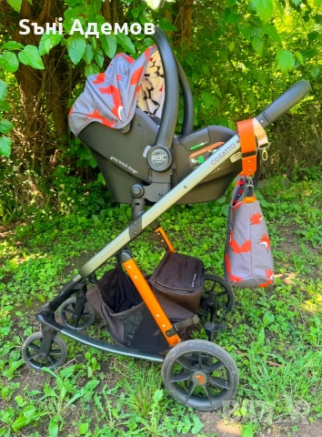 Количка Cosatto Giggle Quad 3 в 1 Charcoal Mister Fox, снимка 2 - Детски колички - 54897255