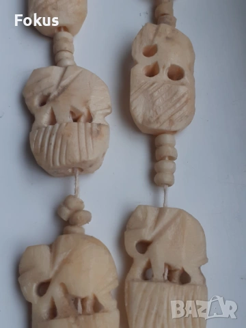 Стар гердан коли огърлица слончета, снимка 3 - Антикварни и старинни предмети - 54070727