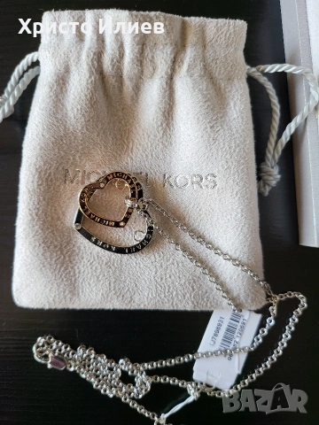 Колие Michael Kors верижка със сърце, снимка 10 - Колиета, медальони, синджири - 54787415
