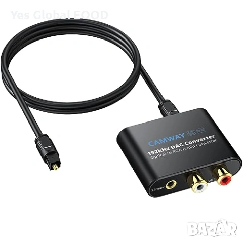 DAC конвертор CAMWAY SPDIF/Toslink към RCA аудио