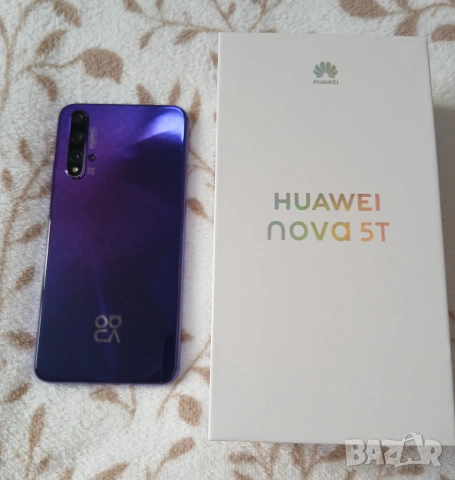 Huawei nova 5T (128GB/6GB RAM) КАТО НОВ, без драскотина + Хидрогел