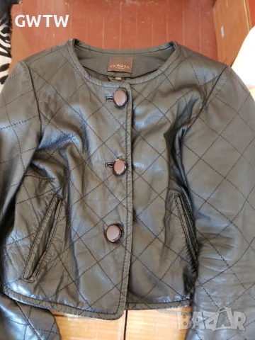 Vero Moda, късо яке естествена кожа