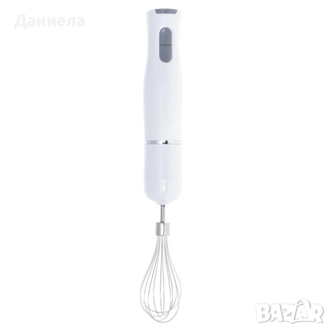 Ръчен бял блендер 800W с чопър, бъркалка и мерителна кана – мултифункционален кухненски помощник, снимка 7 - Чопъри и пасатори - 54286435